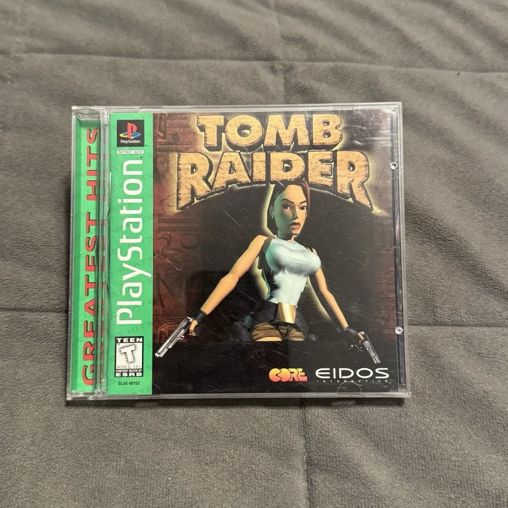 Tomb Raider Greatest Hits PS1 Playstation 1 Complete + Reg Card